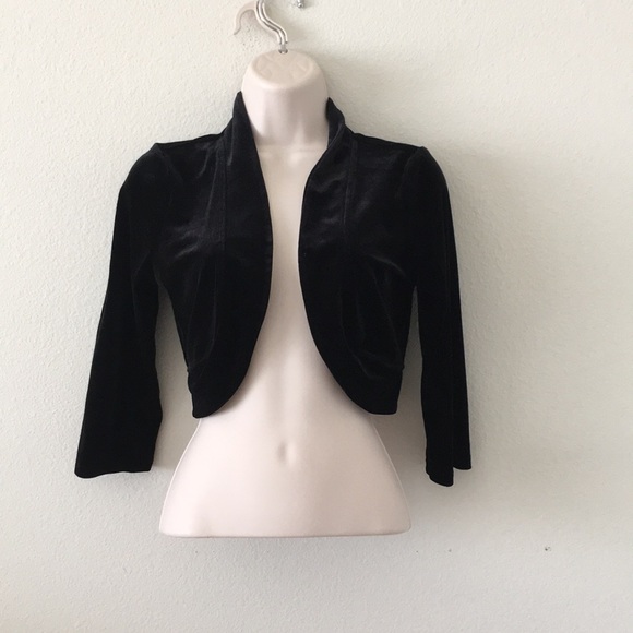 Black Velvet Formal Wear Dress Shrug 
